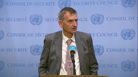 Volker Perthes (UNITAMS) on the situation in Sudan- Security Council Media Stakeout