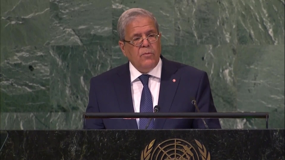 Tunisia- Minister for Foreign Affairs Addresses General Debate, 77th Session