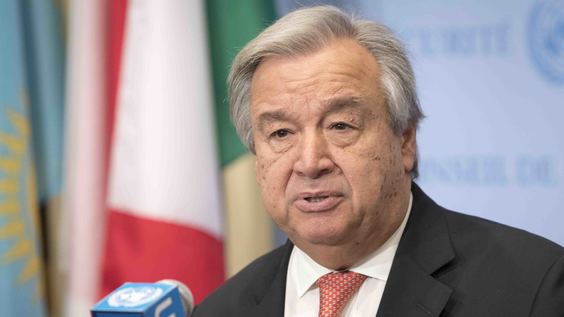 Media Stakeout: UN Secretary-General with Ursula von der Leyen, president of the European Commission