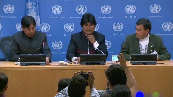 Press Conference by President of Bolivia