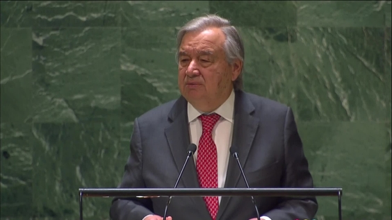 António Guterres (Secretario General) en la Conferencia de la ONU sobre el Agua 2023