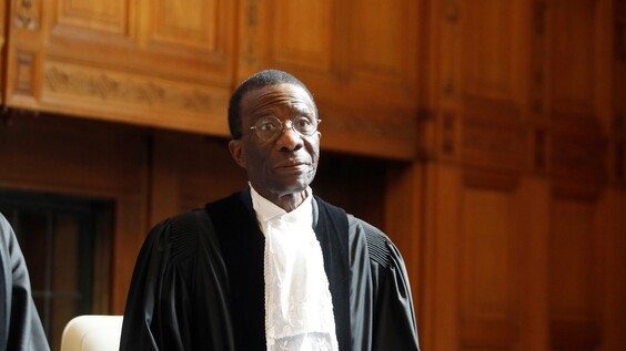 THE HAGUE – Mr Abdul G. Koroma, makes the solemn declarations as judge ad hoc in the cases Armenia v. Azerbaijan and Azerbaijan v. Armenia 