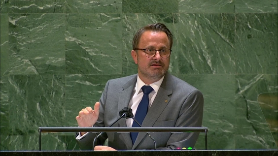 Luxembourg - Prime Minister Addresses General Debate, 76th Session