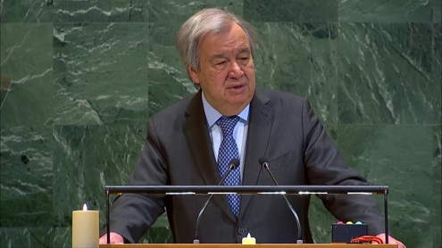 António Guterres (UN Secretary-General)  at the Holocaust Memorial Observance 2026