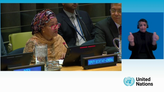 Amina Mohammed (Deputy Secretary-General) at the Opening of SDG Action Segment for Goal 6 & 7 - Economic and Social Council: Partnership Forum, 2026 session