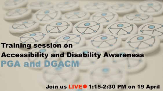 Training session on Accessibility and Disability Awareness