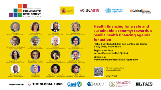 Health financing for a safe and sustainable economy towards a Sevilla health financing agenda for action.