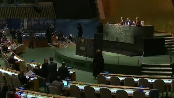 83rd General Assembly Plenary Marks International Day of Remembrance for Victims of Slavery