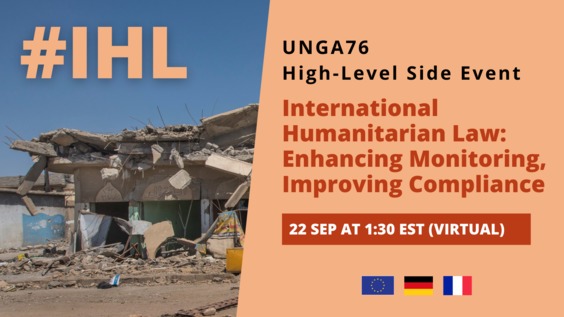 Ministerial High Level Event on "International Humanitarian Law: Enhancing Monitoring, Improving Compliance"