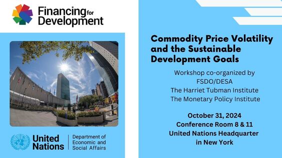 (Session 1) Commodity Price Volatility and the Sustainable Development Goals