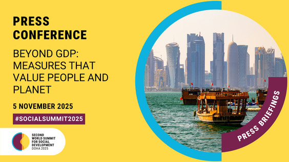 Press Conference: Beyond GDP: Measures that value people and planet