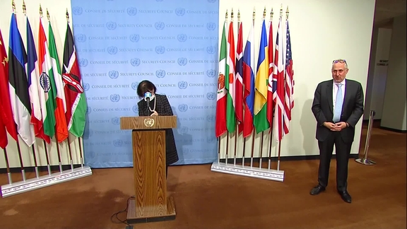 Deborah Lyons (UNAMA) on Afghanistan- Security Council Media Stakeout