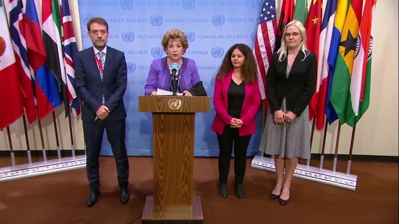 Albania, Estonia, France and Ireland on the situation in the Middle East - Security Council Media Stakeout