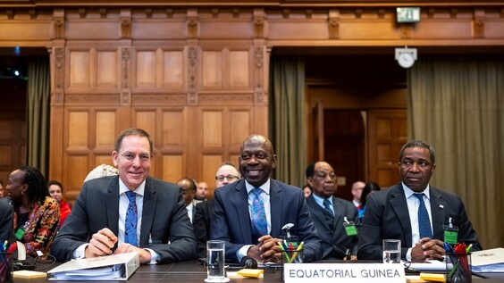 THE HAGUE – ICJ hearings on the merits in the Gabon/Equatorial Guinea case – first round of oral argument of Equatorial Guinea 