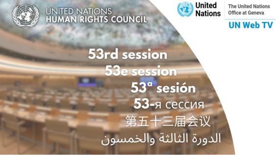 37th Meeting - 53rd Regular Session of Human Rights Council
