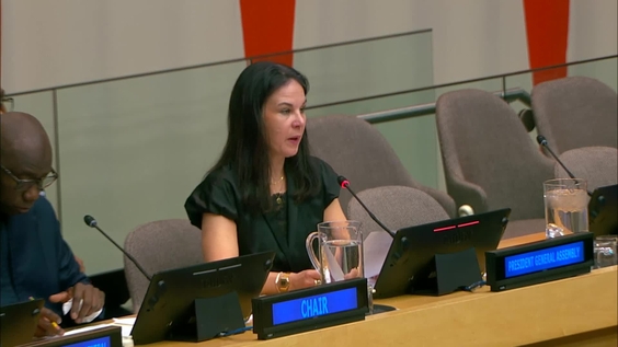 Annalena Baerbock (General Assembly President)  at the Commemoration of the 78th anniversary of the Nakba Convened by the Committee on the Exercise of the Inalienable Rights of the Palestinian People (CEIRPP)