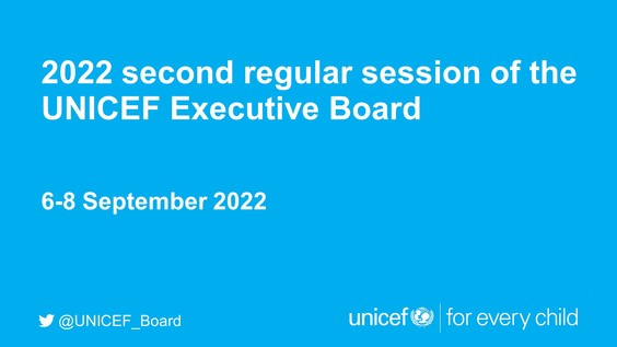 (1st meeting) UNICEF Second Regular Session of the Executive Board