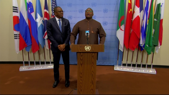 Musa Timothy Kabba (Sierra Leone) on Sierra Leone's priorities for the Security Council in 2025 - Security Council Media Stakeout
