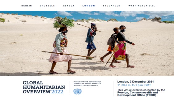 (London) Launch of Global Humanitarian Overview 2022