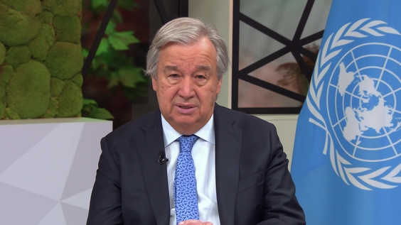 António Guterres (Secrétaire général de l'ONU) à l'occasion de la journée mondiale de l'océan