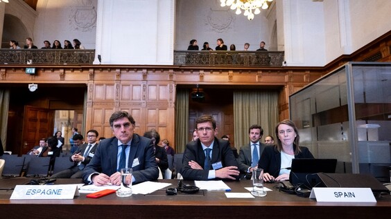 THE HAGUE – The International Court of Justice (ICJ) holds public hearings in the advisory proceedings - Spain, Fiji and Maldives