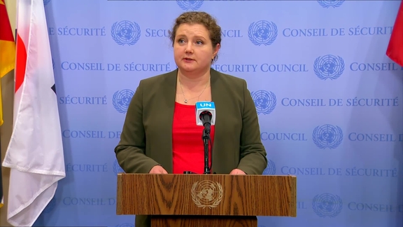Anna Evstigneeva (Russia) on the situation in Sudan - Security Council Media Stakeout