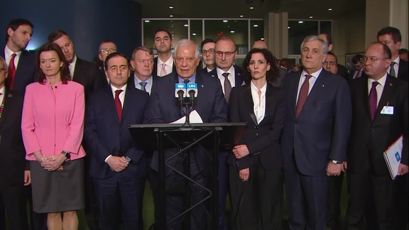 Josep Borrell (EU) on Ukraine and General Assembly Vote - General Assembly Media Stakeout
