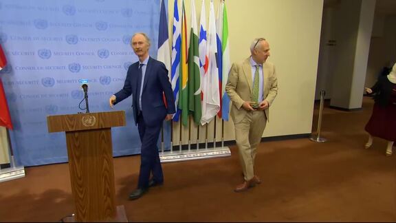 Geir Pedersen (Special Envoy) on the situation in the Middle East (Syria) - Security Council Media Stakeout