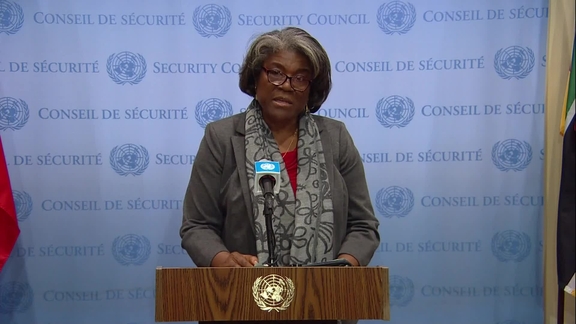 Linda Thomas-Greenfield (USA) on the Commission on the Status of Women (CSW) - Security Council Media Stakeout
