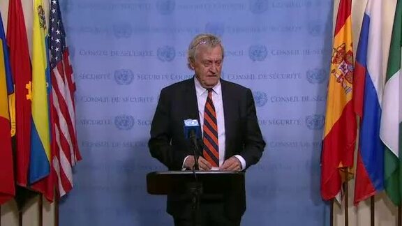 Head of UNAMA Briefs Press