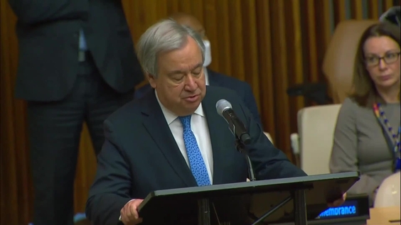 António Guterres (UN Secretary-General) on the Holocaust Remembrance