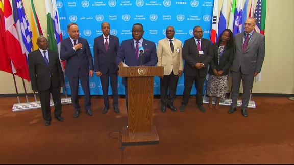 C-10 Joint Media Stakeout following the "7th Summit of the African Union Committee of Ten Heads of State and Government."