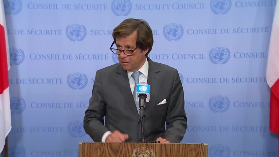 Nicolas de Rivière (France) on Gaza - Security Council Media Stakeout