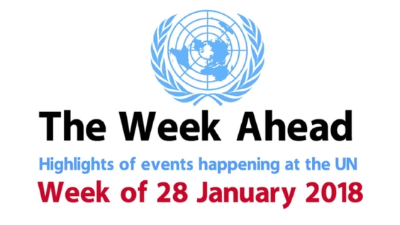 The Week Ahead - starting 28 January 2018