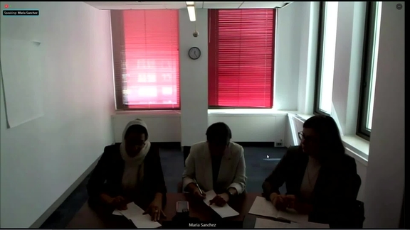 Caitlin Williscroft (UN Women), Nahid Fareed (Parliamentarian), Mariam Safi (DROPS) on SC Resolution 1325 (Women, Peace and Security) - Press Conference