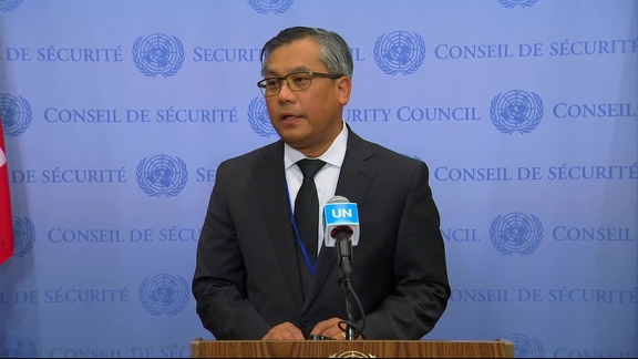 Kyaw Moe Tun (Myanmar) on the situation in Myanmar - Security Council Media Stakeout