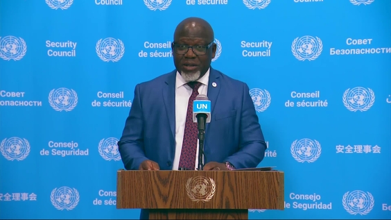 Zénon Mukongo Ngay (Democratic Republic of the Congo) on the process of appointing and selecting the next Secretary-General - Security Council Media Stakeout