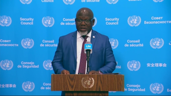 Zénon Mukongo Ngay (Democratic Republic of the Congo) on the process of appointing and selecting the next Secretary-General - Security Council Media Stakeout