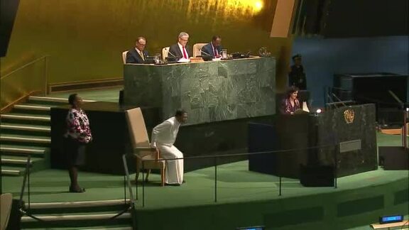 President of Sri Lanka Addresses General Assembly