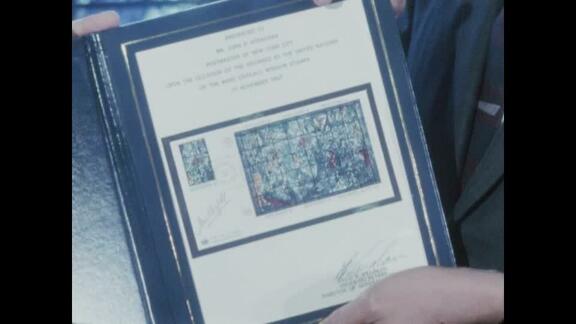 Chagall Stamp Ceremony