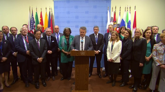 Sergiy Kyslytsya (Ukraine) on the situation in Ukraine - Media Stakeout