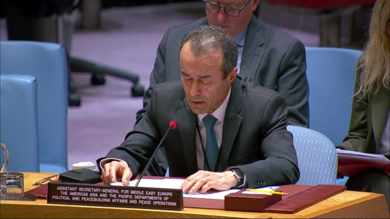 Khaled Khiari (DPPA & DPO) on Cooperation between the United Nations and the European Union - Security Council, 10133rd meeting