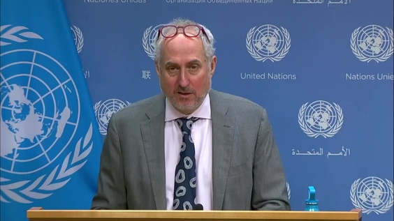 Li Junhua (DESA), Henk Ovink (Netherlands) and Sulton Rahimzoda (Tajikistan) on the upcoming UN Water Conference