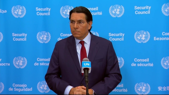 Security Council Media Stakeout: Ambassador Danny Danon, Permanent representative of Israel to the United Nations