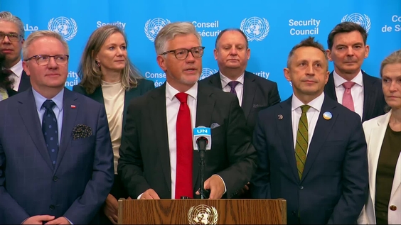 Andrii Melnyk (Ukraine) on Ukraine - Security Council Media Stakeout