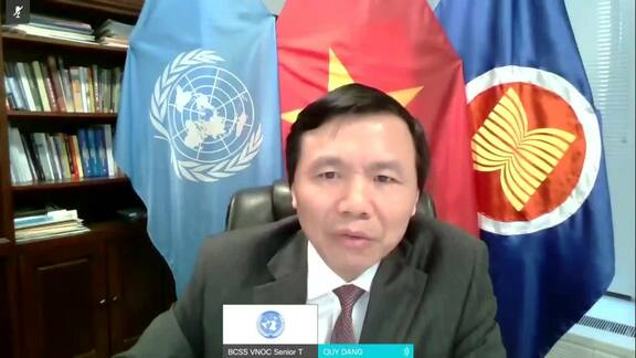 Virtual Media Stakeout by President of Security Council