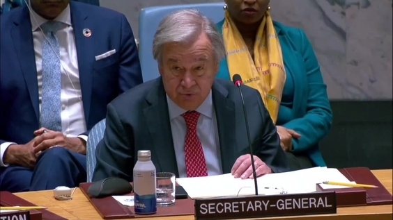 António Guterres (Secrétaire général) sur la Protection des civils en période de conflit armé