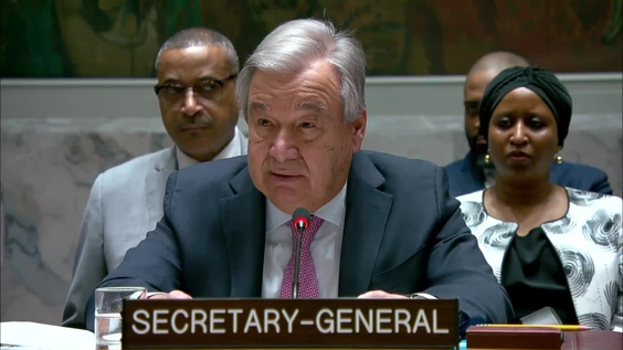 António Guterres (Secrétaire général de l&#039;ONU) sur la situation au Moyen-Orient - Conseil de sécurité, 9603e séance