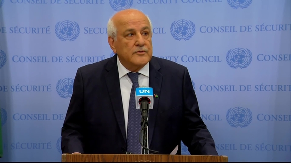 Riyad Mansour on the Iran Non-Proliferation -Security Council Media Stakeout
