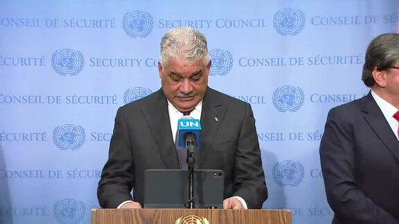 Minister of Foreign Affairs of Colombia Briefs Press